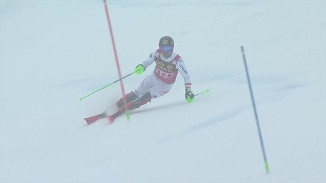 Hirscher a encore frappé fort : sa première manche en vidéo Hirscher a encore frappé fort : sa première manche en vidéo