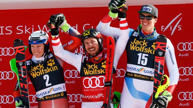 Kranjska Gora: Marcel Hirscher cierra un fin de semana perfecto conquistando el eslalon Kranjska Gora: Marcel Hirscher cierra un fin de semana perfecto conquistando el eslalon