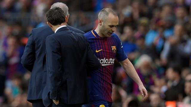 Le Barça pourrait être contraint de se passer d’Iniesta pendant trois semaines