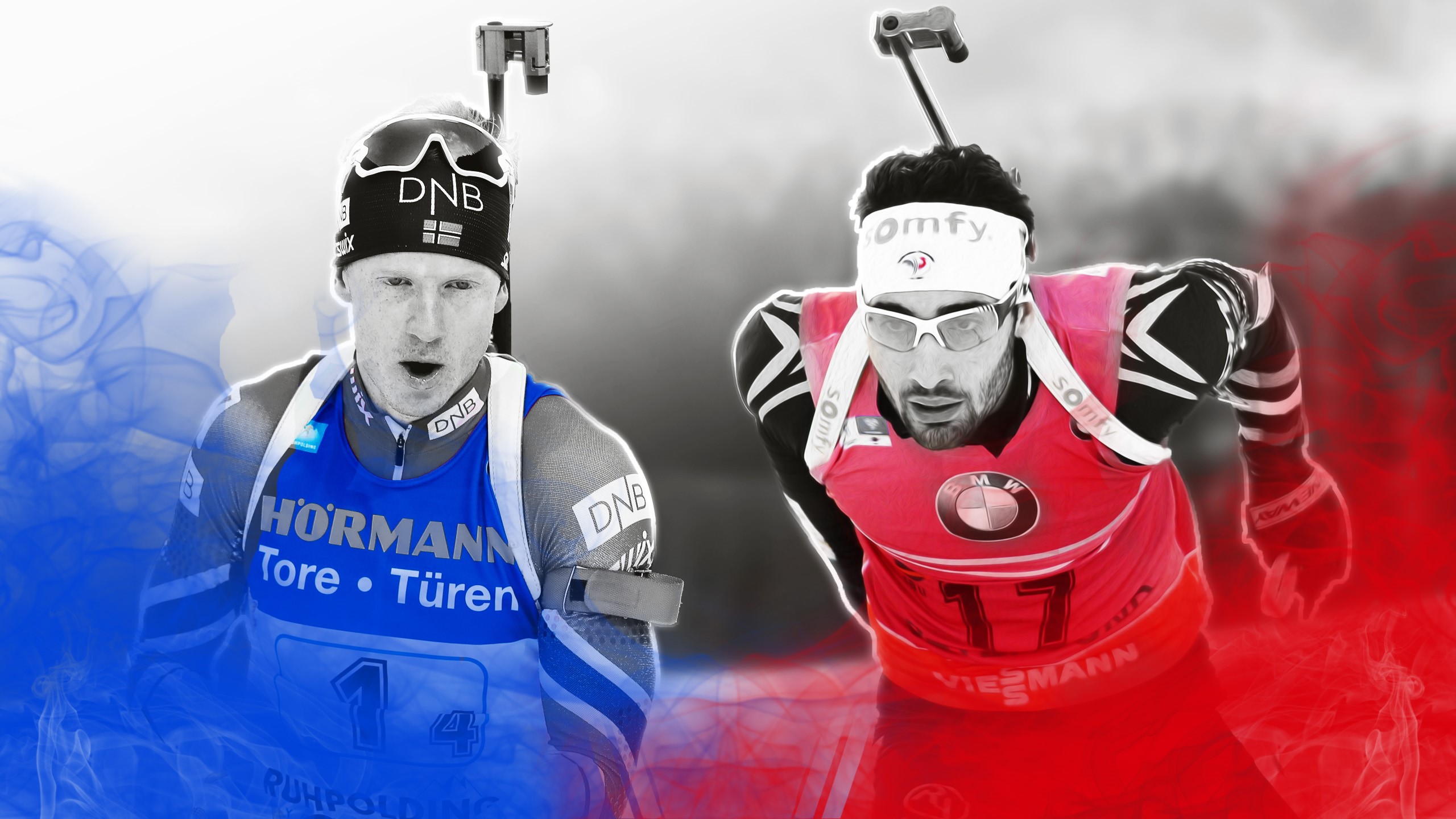 Johannes Boe et Martin Fourcade