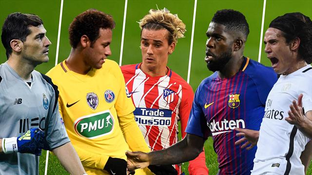 Casillas, Neymar, Griezmann, Umtiti y Cavani, los nombres del día Casillas, Neymar, Griezmann, Umtiti y Cavani, los nombres del día