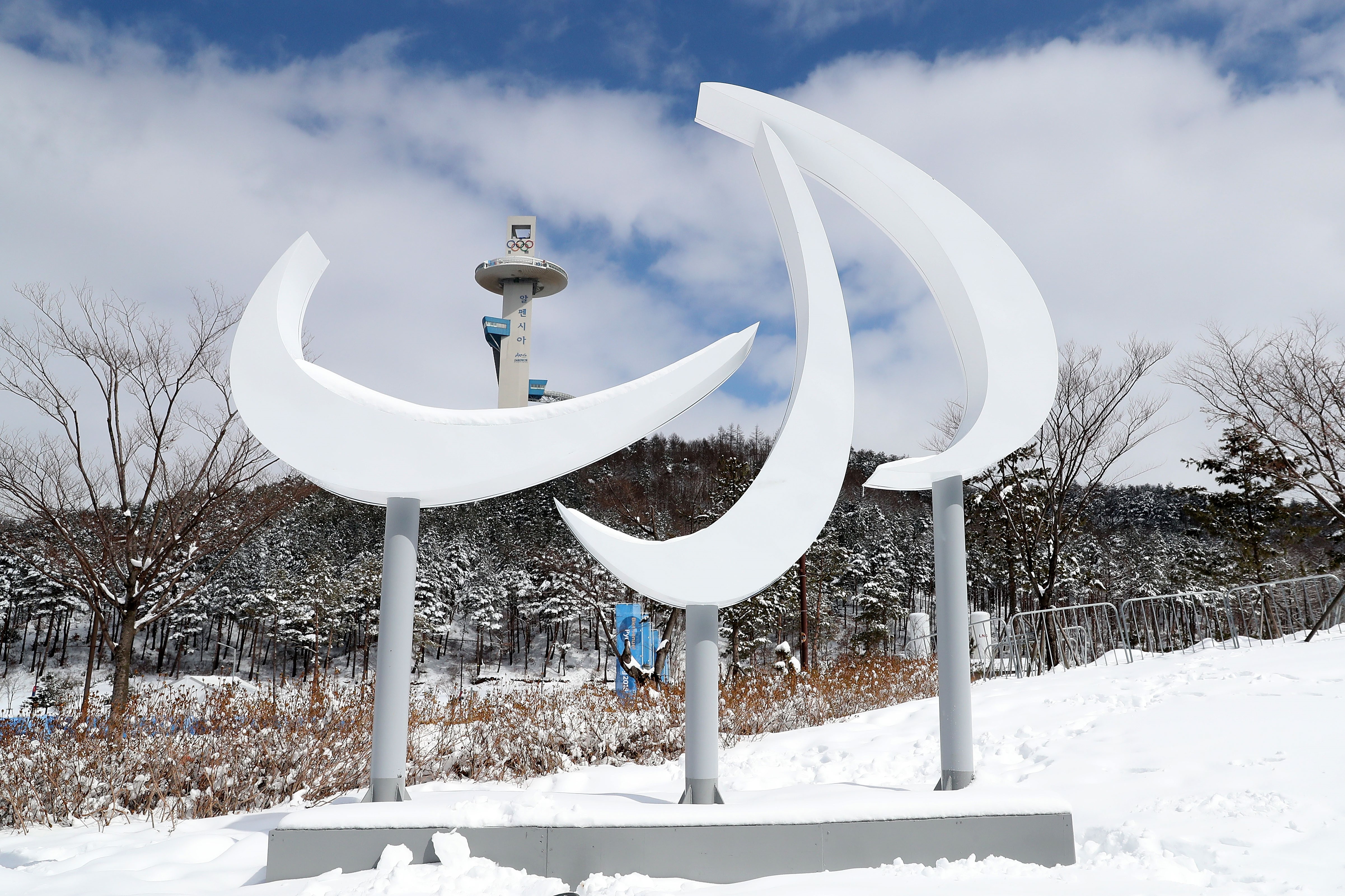 L'emblème des Jeux paralympiques de Pyeongchang