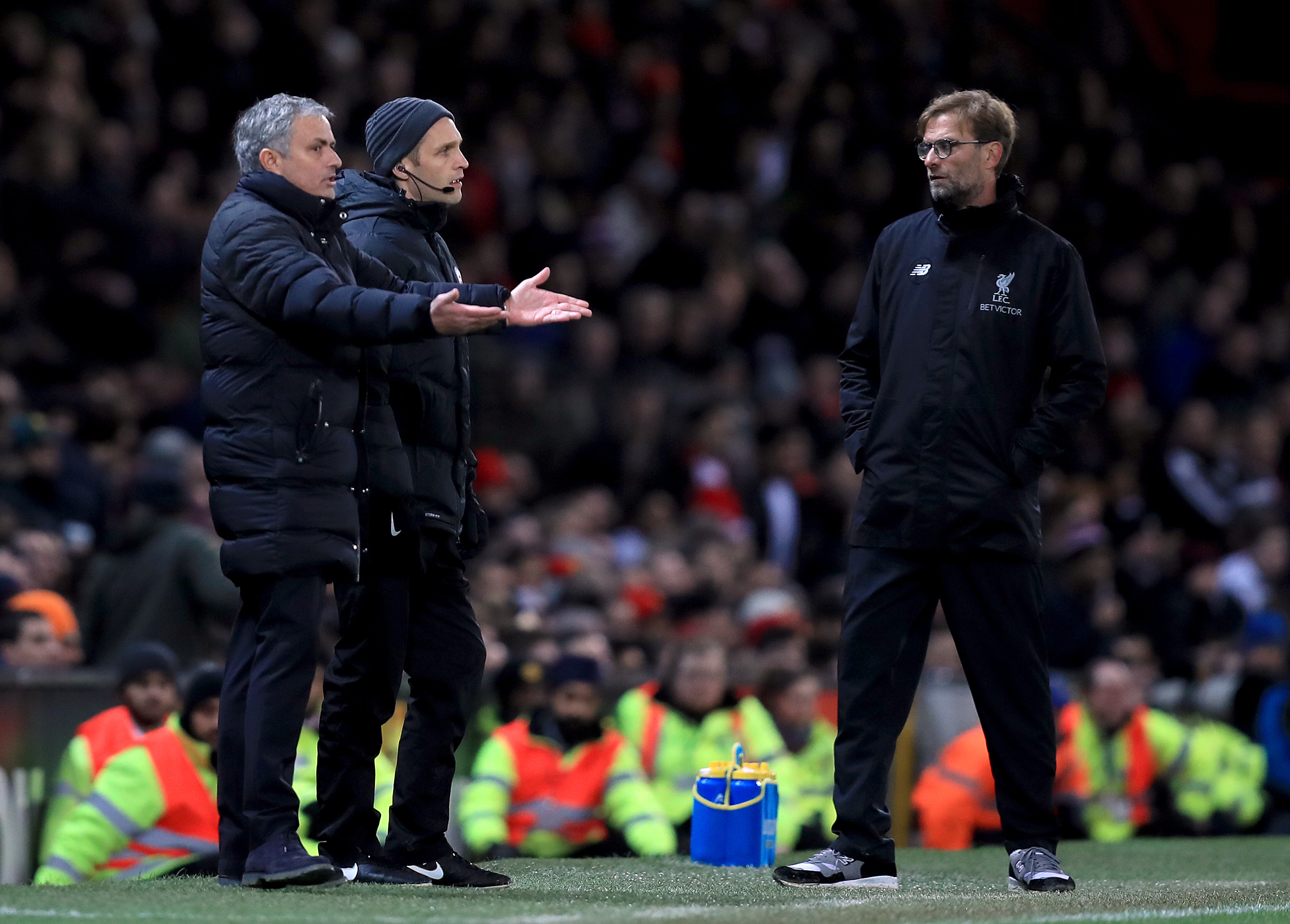 Jose Mourinho, left, and Jurgen Klopp renew hostilities on Saturday (Mike Egerton/EMPICS)