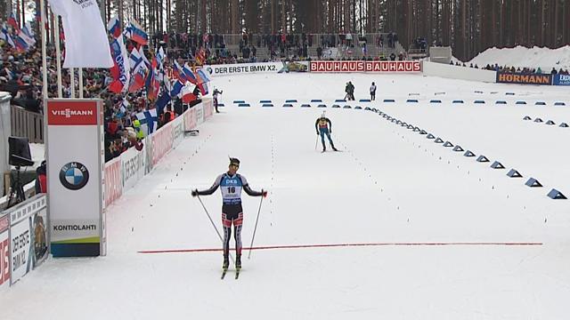 Highlights: Eberhardt beats Fourcade to mass-start win in Kontiolahti Highlights: Eberhardt beats Fourcade to mass-start win in Kontiolahti