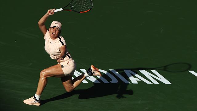 Halep file en quarts