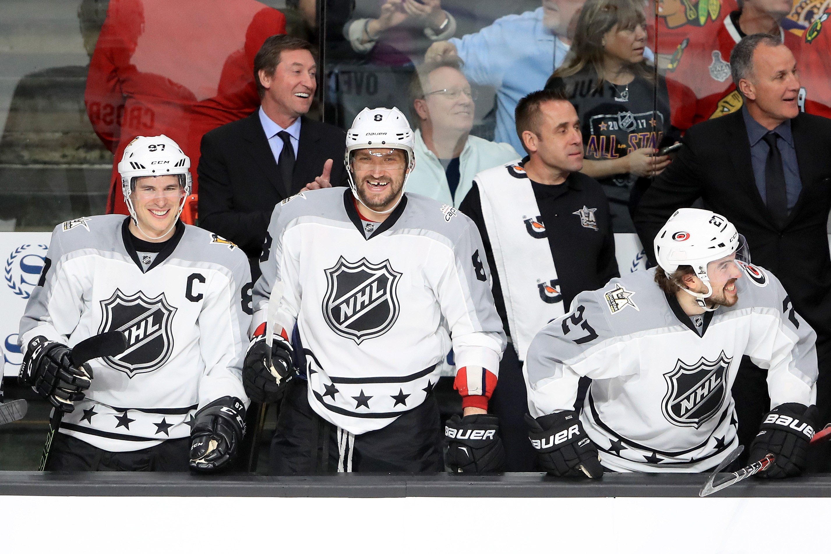 Sidney Crosby, Wayne Gretzky and Alex Ovechkin