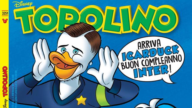 Anche la Disney festeggia i 110 anni dell’Inter: Icardi diventa Icarduck