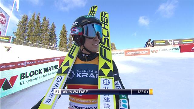 Akito Watabe jump in the Nordic Combined Akito Watabe jump in the Nordic Combined