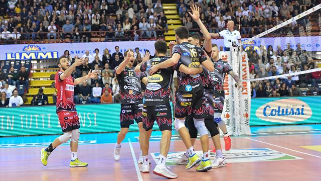 Perugia firma il colpaccio: Halkbank steso 3-0, quarti di finale a un passo