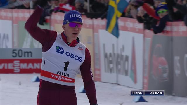 Bolshunov wins by huge margin in Men's 15km Pursuit Bolshunov wins by huge margin in Men's 15km Pursuit