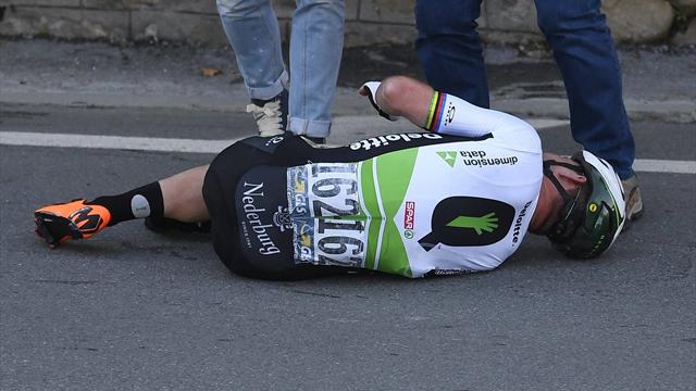 Mark Cavendish, y sus cada vez más duras caídas: Así está siendo su nefasto 2018 Mark Cavendish, y sus cada vez más duras caídas: Así está siendo su nefasto 2018