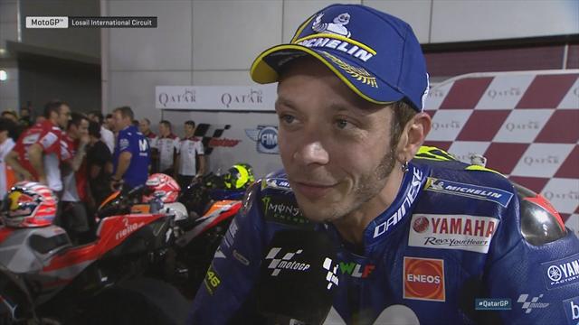 Podium zum Saisonstart: Das sagt Superstar Rossi Podium zum Saisonstart: Das sagt Superstar Rossi
