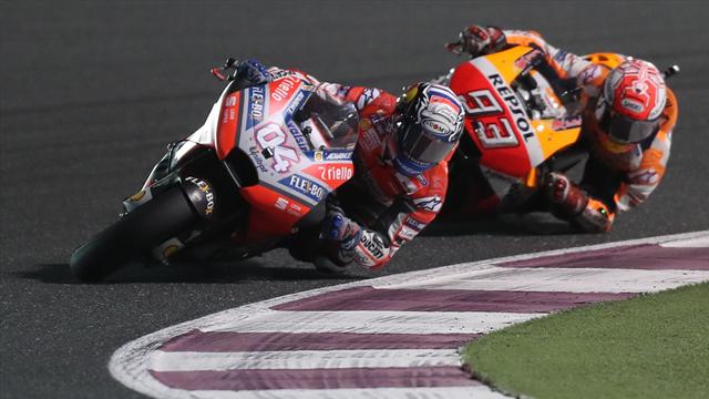 Grandioses Duell auf Schlussrunde: Dovizioso kocht Márquez ab Grandioses Duell auf Schlussrunde: Dovizioso kocht Márquez ab