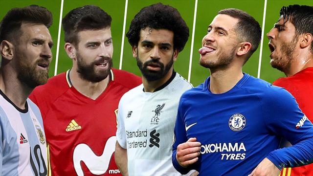 Messi, Piqué, Salah, Hazard y Morata, los nombres del día Messi, Piqué, Salah, Hazard y Morata, los nombres del día