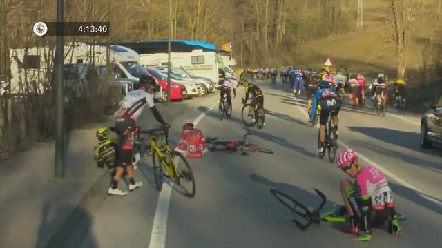 Pendant que De Gendt gagnait, Adam Yates chutait et abandonnait Pendant que De Gendt gagnait, Adam Yates chutait et abandonnait