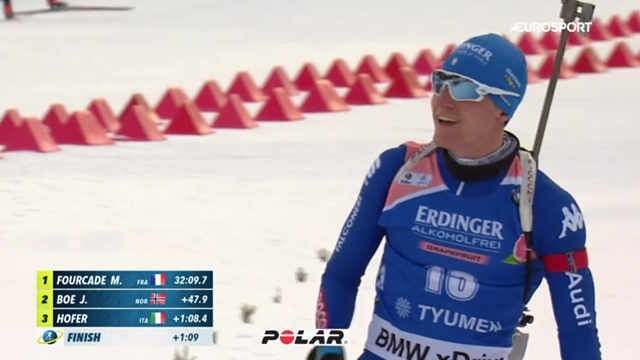 Lukas Hofer, ancora sul podio! Terzo posto nell'inseguimento dietro ai fenomeni Fourcade e Boe Lukas Hofer, ancora sul podio! Terzo posto nell'inseguimento dietro ai fenomeni Fourcade e Boe
