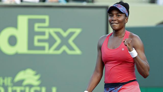 Defiant Williams sets up Konta clash in Miami