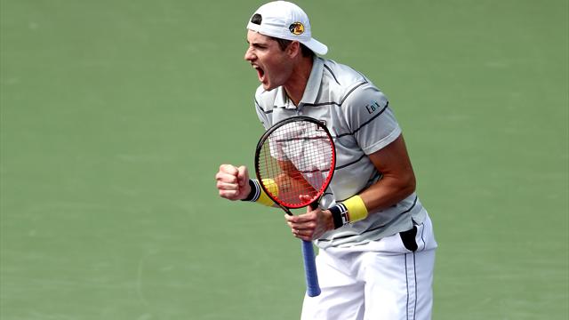 Del Potro surclassé par un Isner trop costaud