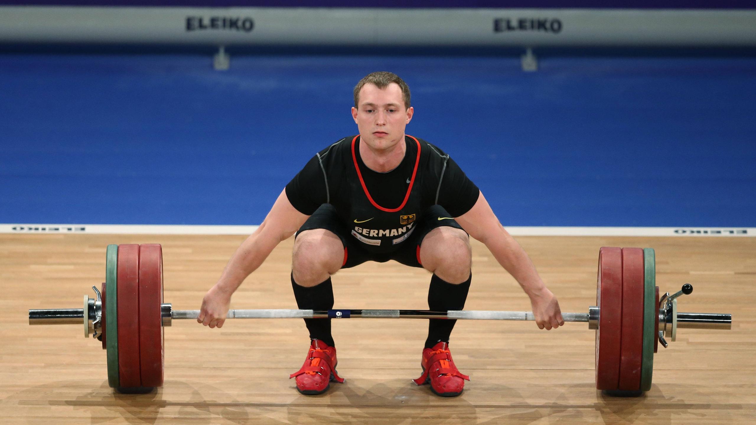 Gewichtheben Müller Europameister im Zweikampf und Stoßen Eurosport
