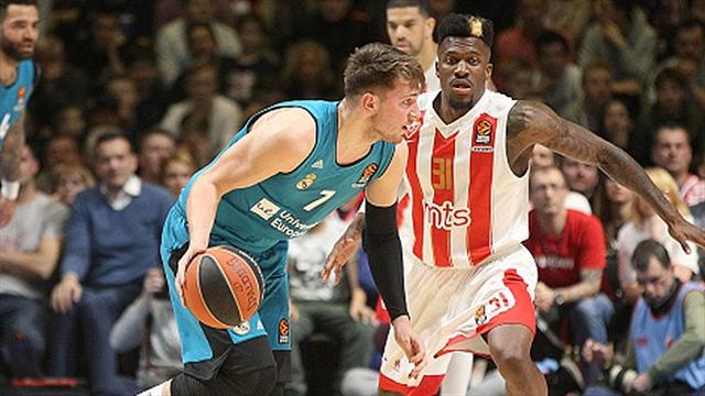 Doncic regala il successo al Real con una tripla stratosferica, sbandata del CSKA a Kaunas