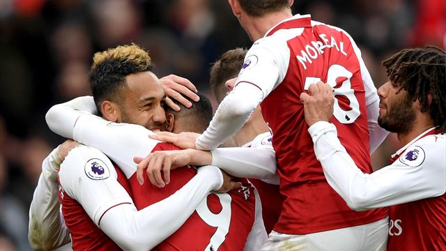 Aubameyang et Lacazette sauvent Arsenal