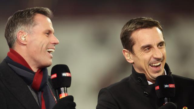 Carragher mocks Neville for including Pogba in combined Liverpool-United XI