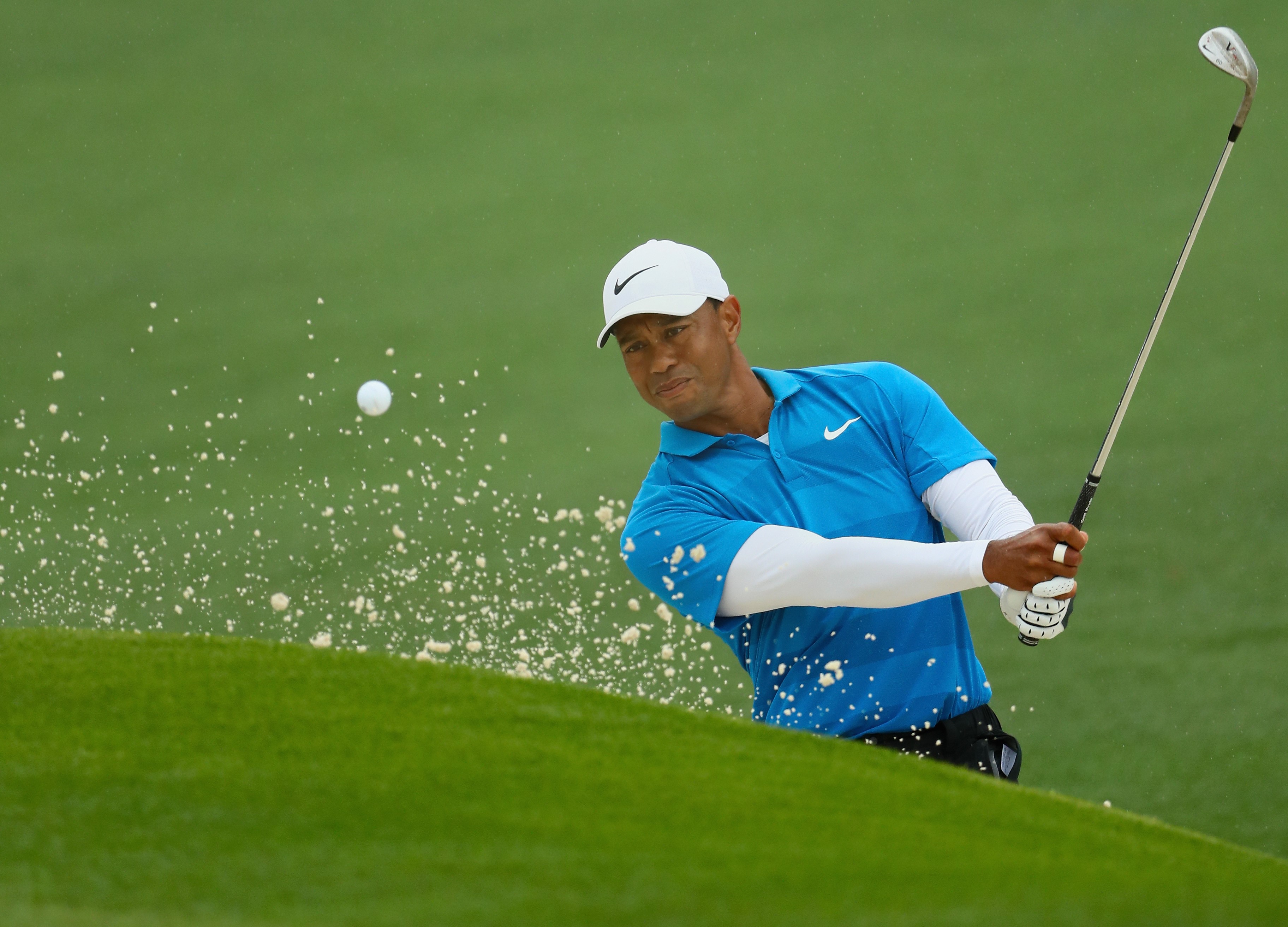 Tiger Woods, lors du 3e tour du Masters 2018