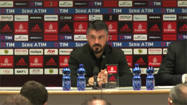 Gattuso: "Niente ritiro, ci metto il faccione e vado alla ricerca del problema del Milan" Gattuso: "Niente ritiro, ci metto il faccione e vado alla ricerca del problema del Milan"