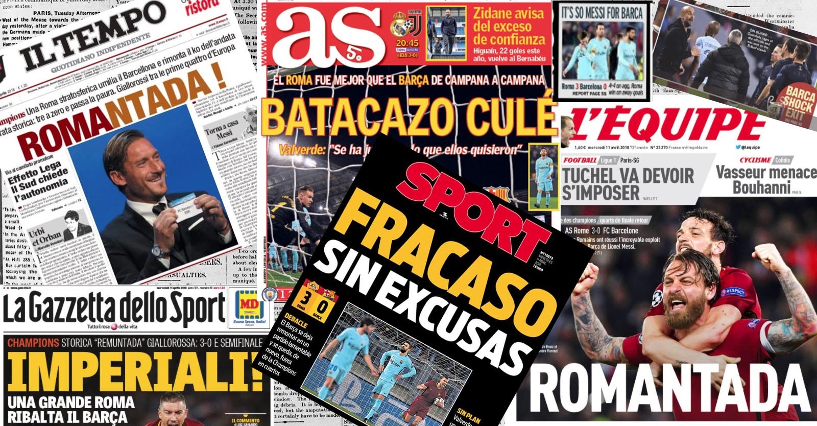 Rassegna stampa Roma-Barcellona