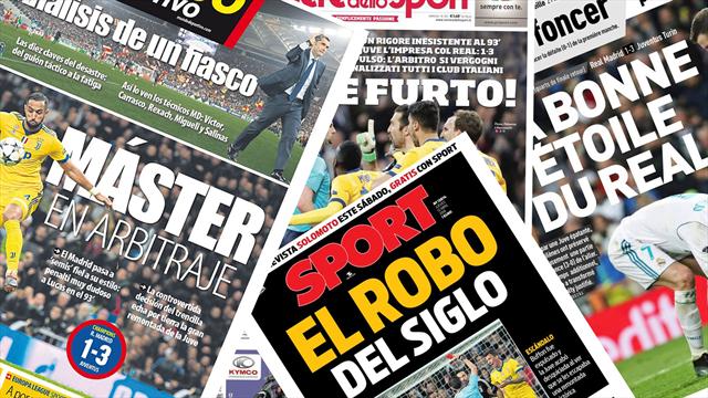 « Master en arbitrage », « vol du siècle » : la presse réagit à l’incroyable qualif’ du Real