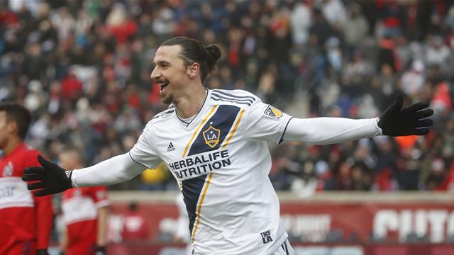 Ibrahimovic's header pushes Galaxy past Fire