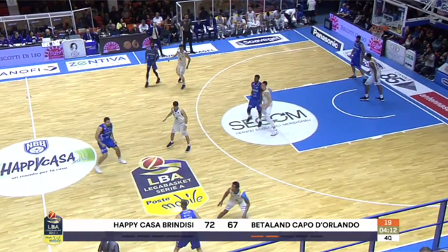 Highlights: Happy Casa Brindisi-Betaland Capo d'Orlando 74-75 Highlights: Happy Casa Brindisi-Betaland Capo d'Orlando 74-75