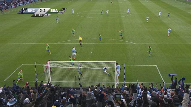 MLS: Sporting Kansas City-Seattle Sounders FC 2-2, gli highlights MLS: Sporting Kansas City-Seattle Sounders FC 2-2, gli highlights