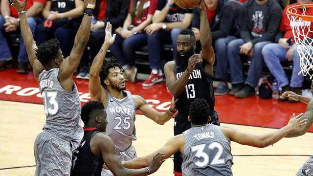 104-101. Harden, con 44 puntos, hace la diferencia en el triunfo de los Rockets