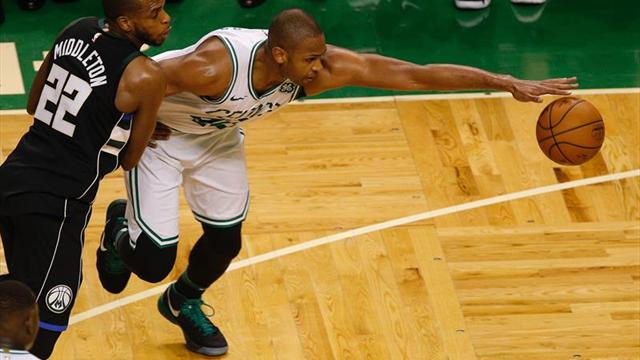 113-107. Rozier, que hizo de Irving, y Horford dan a los Celtics su primer triunfo