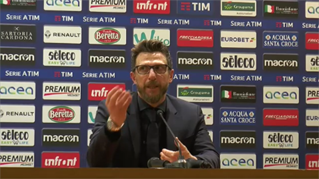 Di Francesco: "Qualitativamente non siamo stati all'altezza" Di Francesco: "Qualitativamente non siamo stati all'altezza"