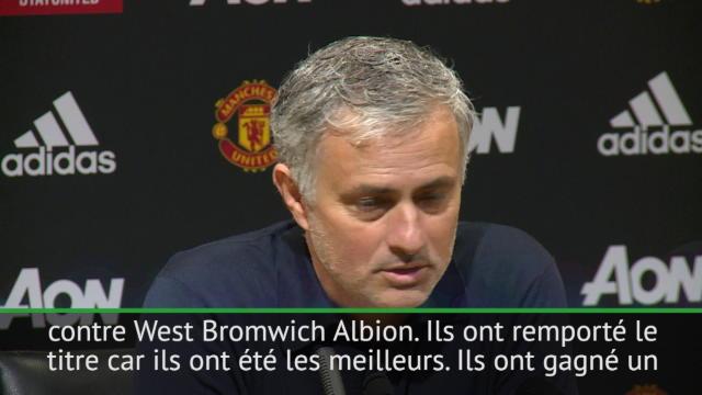 Man City Champion - Mourinho : "Ils sont champions car ils ont été les meilleurs" Man City Champion - Mourinho : "Ils sont champions car ils ont été les meilleurs"