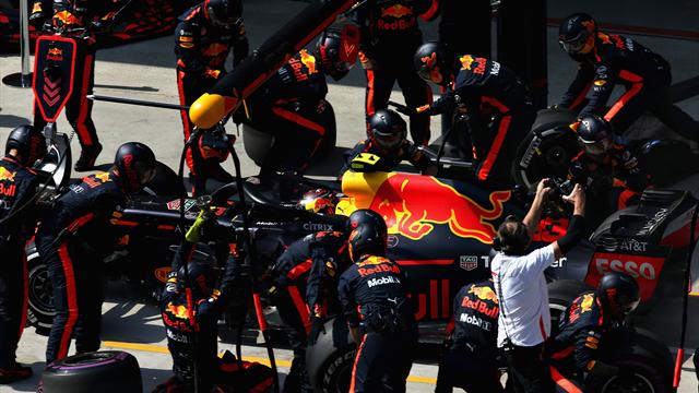 La genial maniobra en boxes de Red Bull que le dio el triunfo a Ricciardo