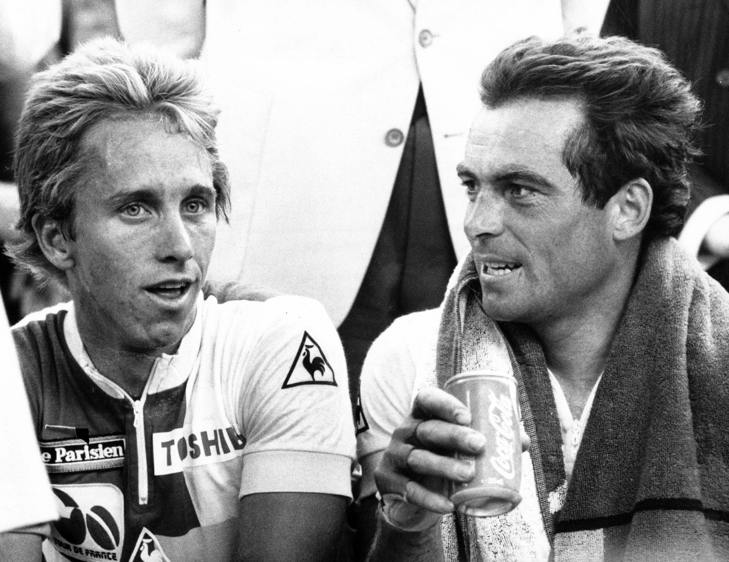 Greg LeMond et Bernard Hinault en 1986