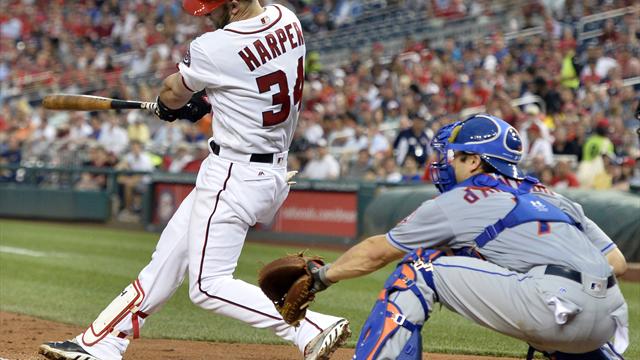 Baseball: Harper gelingt Homerun nach Schlägerbruch