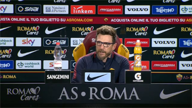 Di Francesco: "La formazione non la dico: niente vantaggi" Di Francesco: "La formazione non la dico: niente vantaggi"