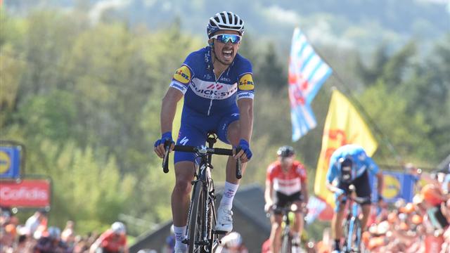 Nibali? Alaphilippe non esulta sul traguardo della Freccia-Vallone: "Credevo avesse vinto Vincenzo!"
