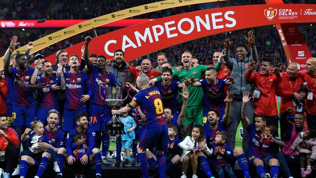 Five-star Barcelona rout Sevilla to win Copa del Rey