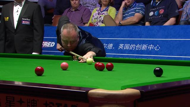Huge fluke keeps Higgins on for 147 - but he settles for 104 Huge fluke keeps Higgins on for 147 - but he settles for 104