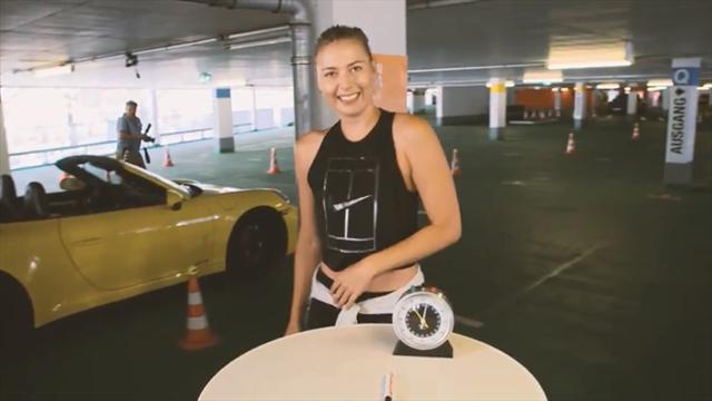 Шарапова уделала Свитолину в челлендже от Porsche по парковке авто, гольфу и футболу