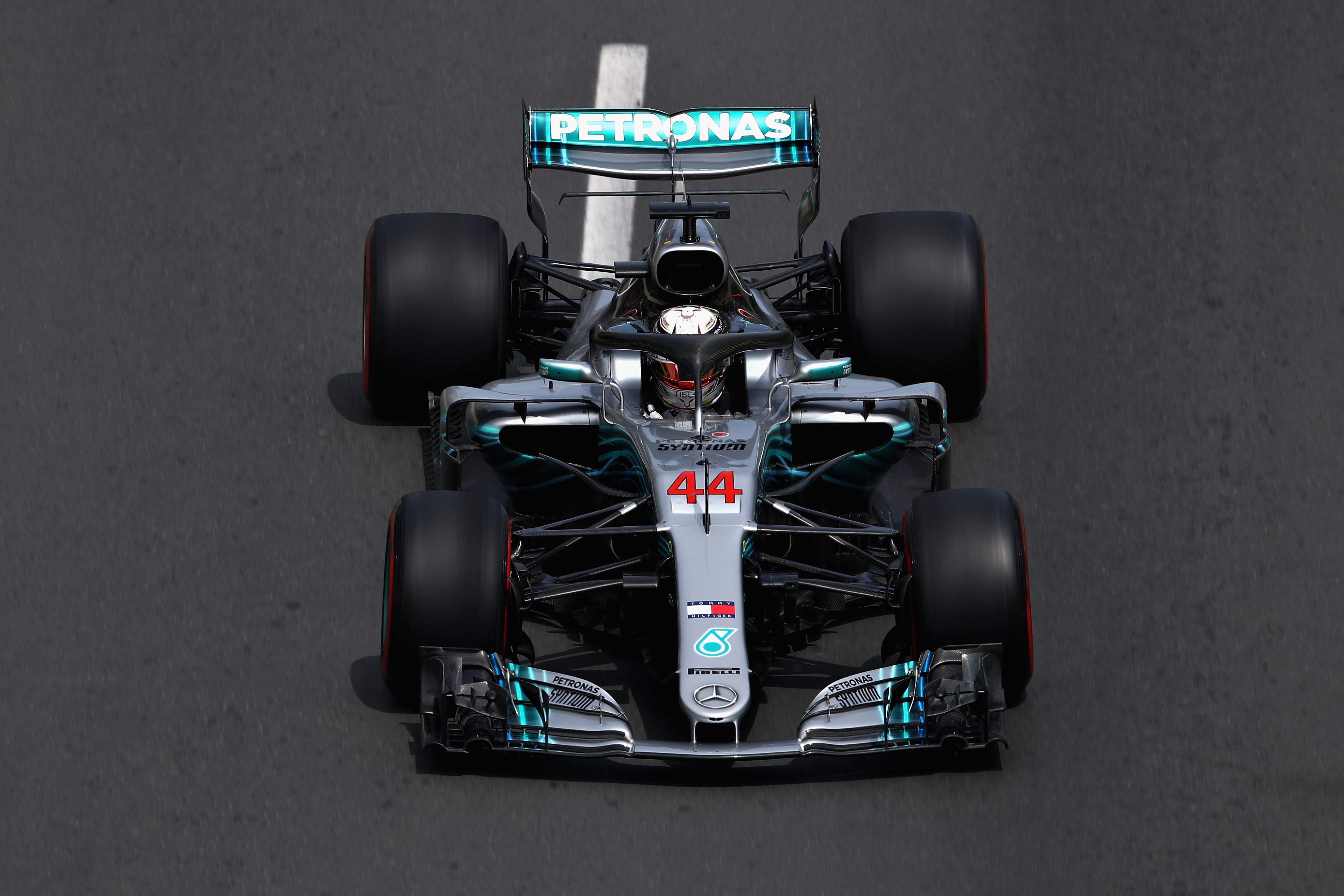 Lewis Hamilton (Mercedes) au Grand Prix d'Azerbaïdjan 2018