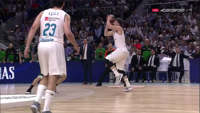 Doncic maestro delle triple allo scadere, come quando portò il Real Madrid alle Final Four