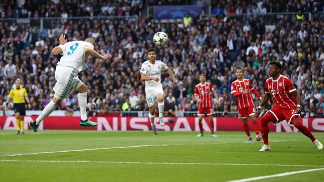 Benzema a égalisé de la tête après une superbe séquence collective du Real Madrid