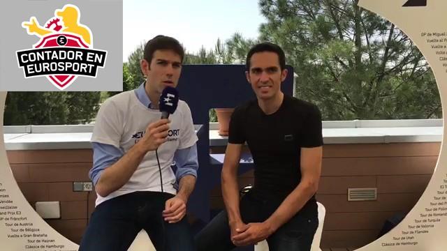 Alberto Contador analiza sus primeras carreras como comentarista en Eurosport Alberto Contador analiza sus primeras carreras como comentarista en Eurosport