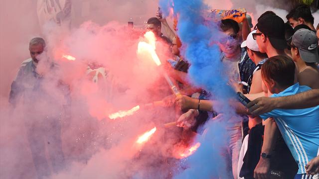 A la veille de la demie retour, les supporters de l’OM ont “mis le feu” à la Commanderie